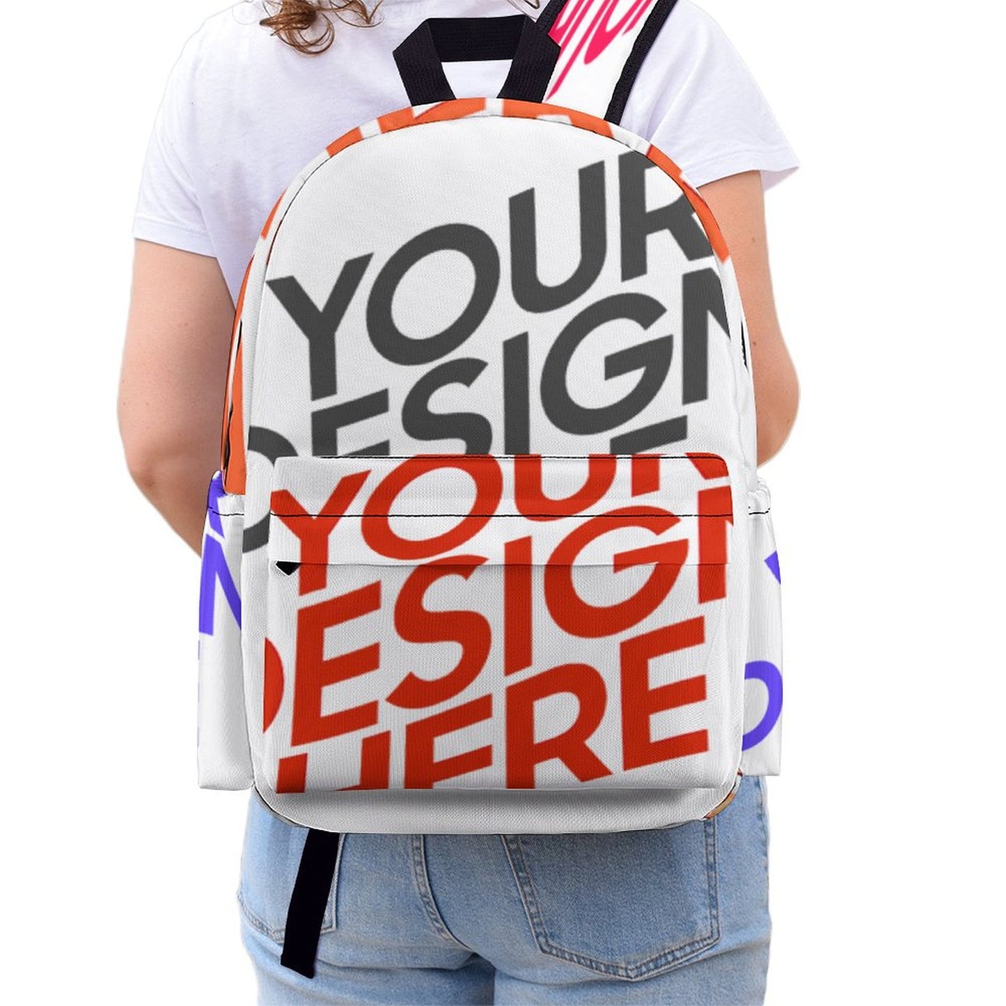 半印书包图文定制设计 (多面不同图)