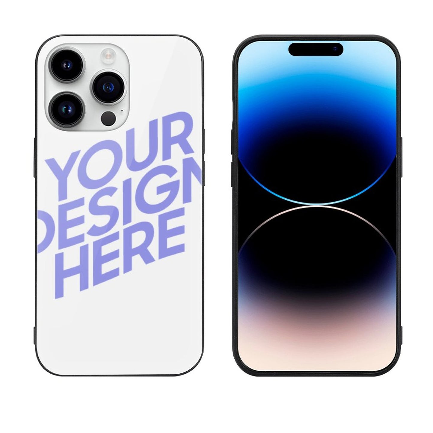 苹果14 iPhone 14 玻璃手机壳系列图文定制设计