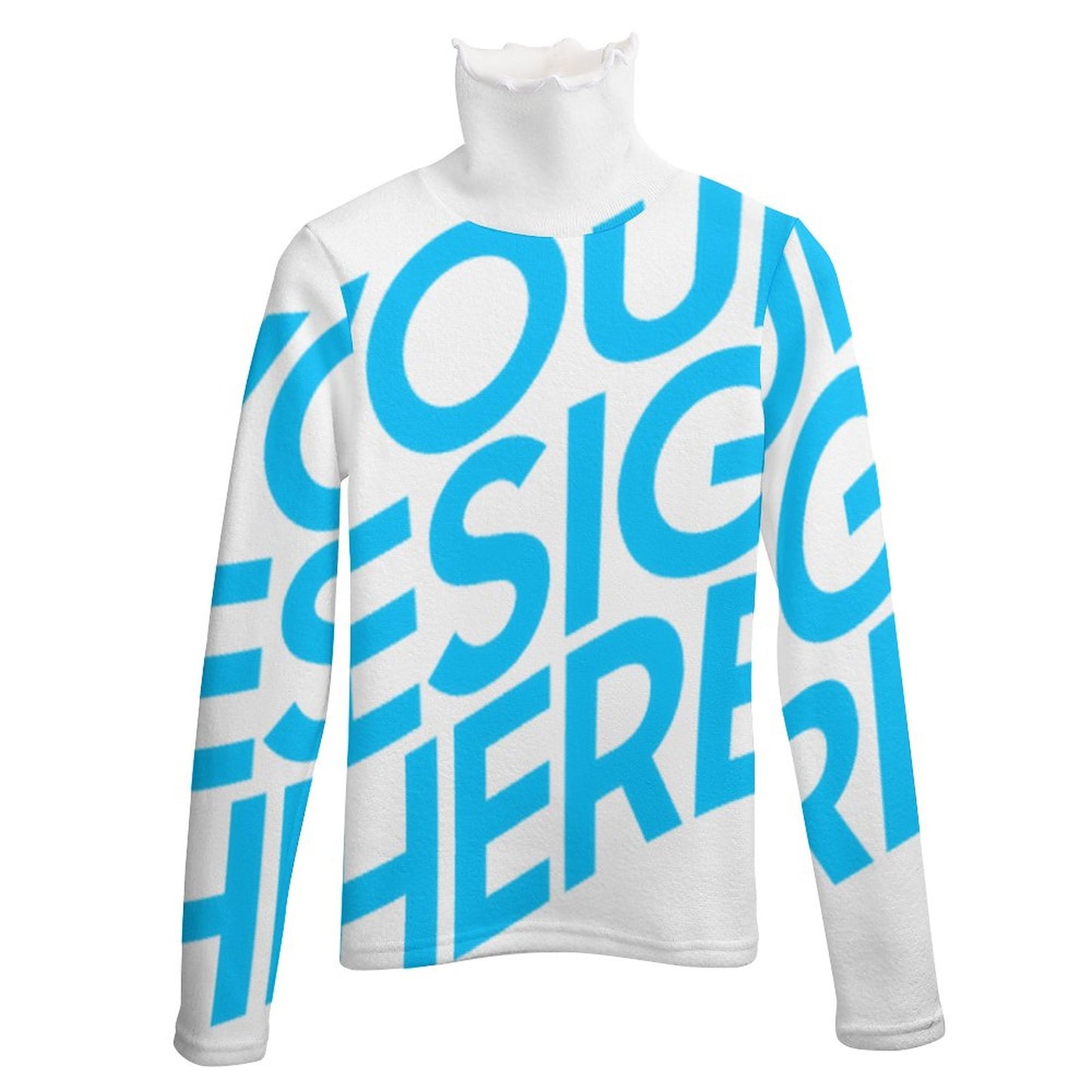 翻领毛衣MY08 (单图) 图文定制设计