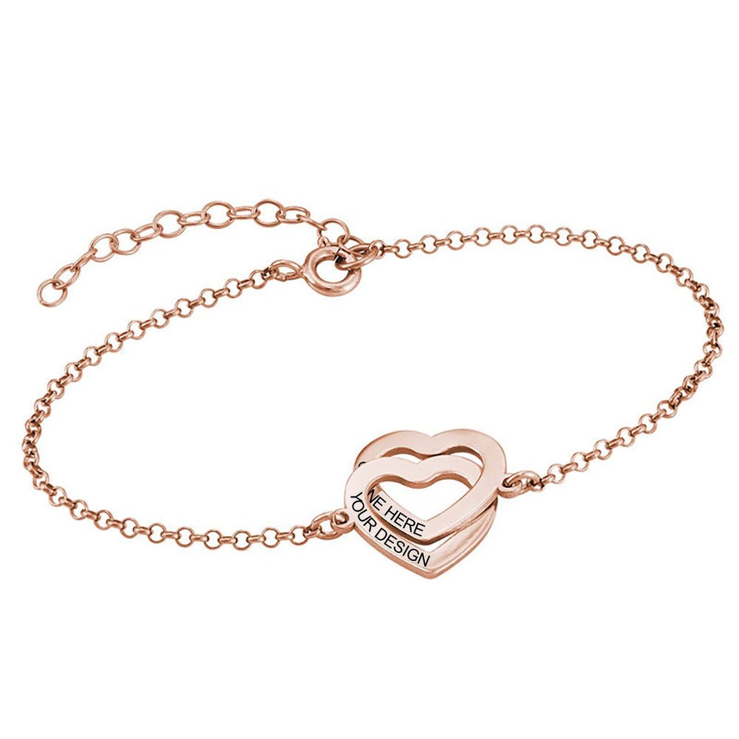 心形手链S0012图文定制设计
