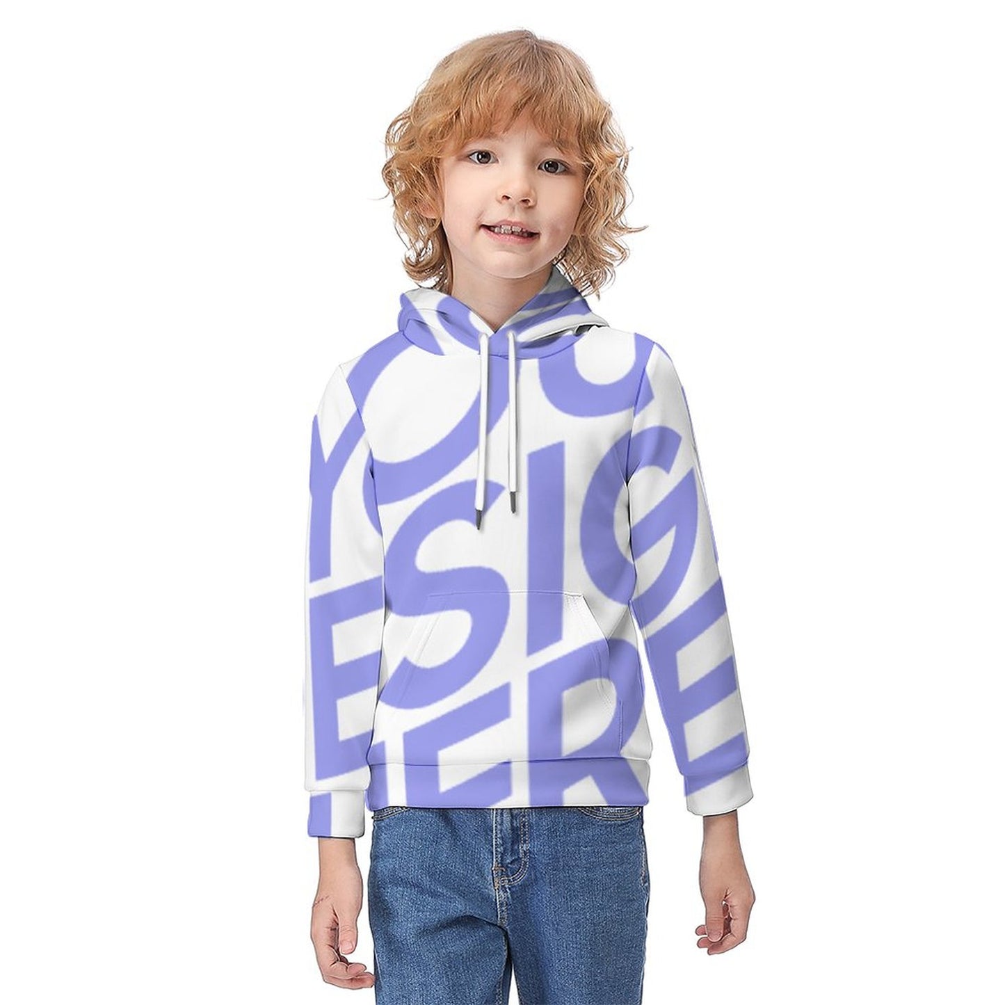 儿童连帽卫衣 (单图) 图文定制设计