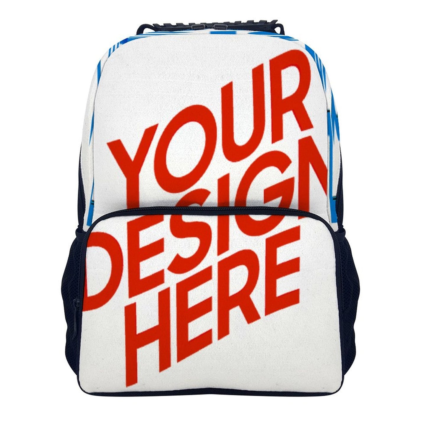 16寸双肩学生背包&书包 (多面不同图) 图文定制设计