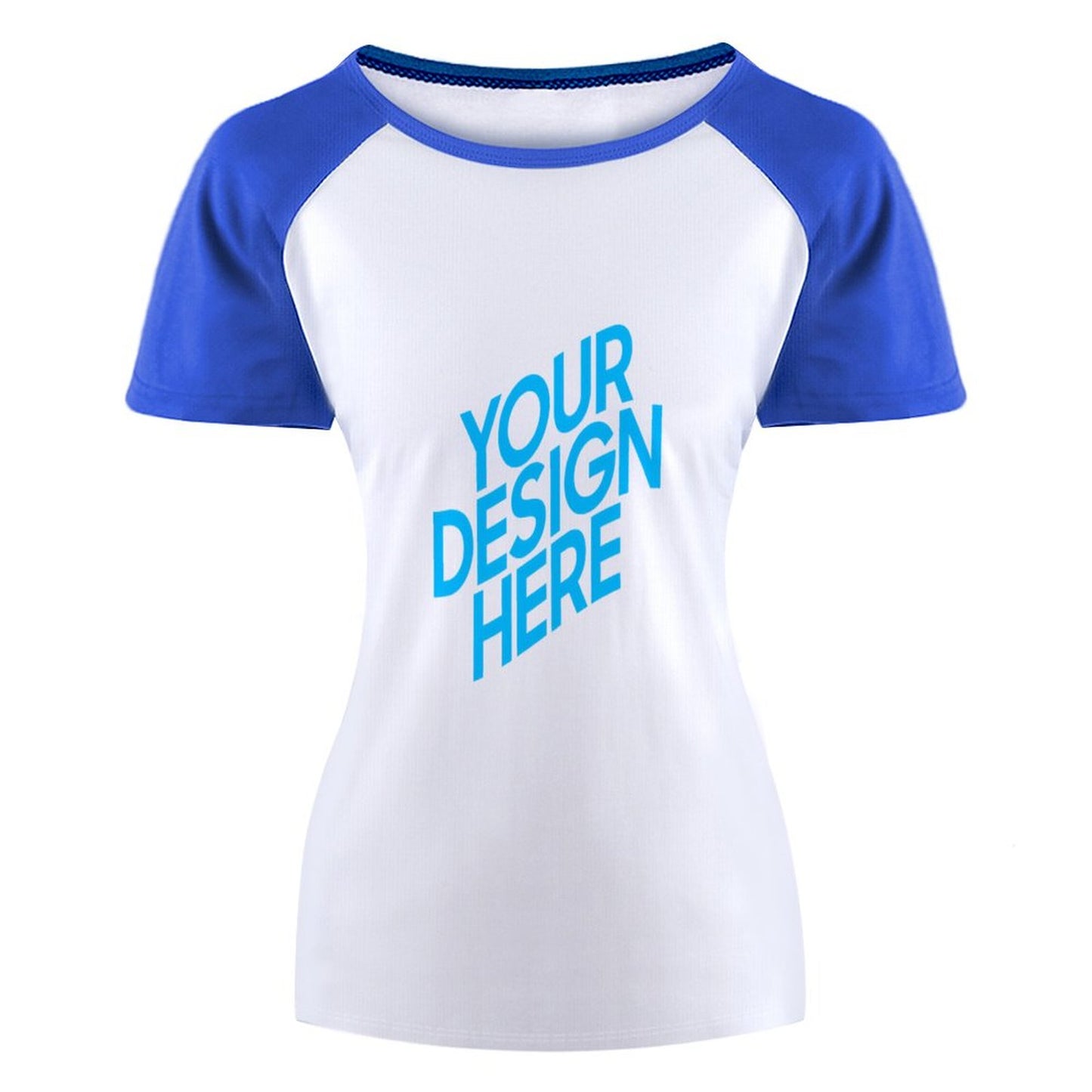女款短袖插肩T图文定制设计