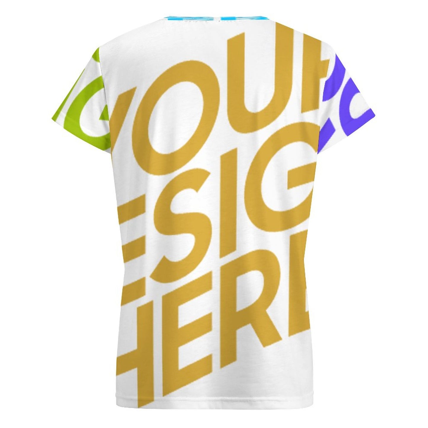 女式V领短袖T恤VT (多图) 图文定制设计