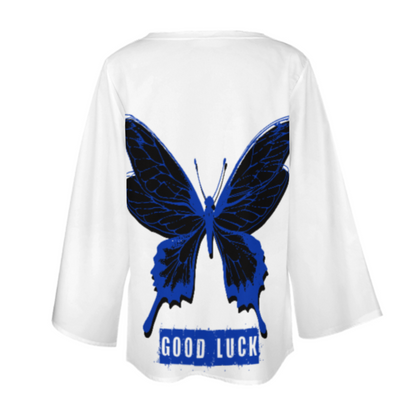 休闲宽松雪纺长袖上衣1L (多图) 图文定制设计