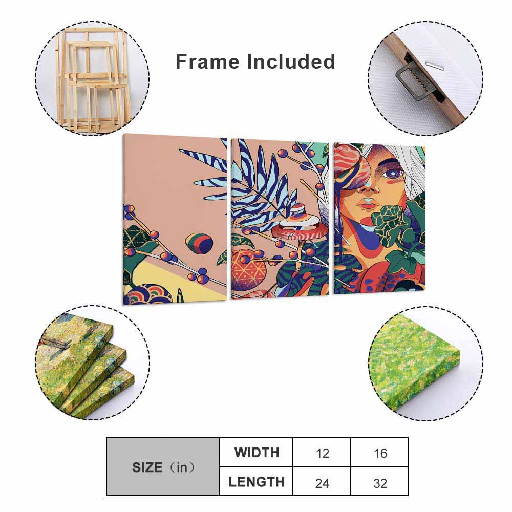 挂画—三联单图 (竖版1:2) 图文定制设计