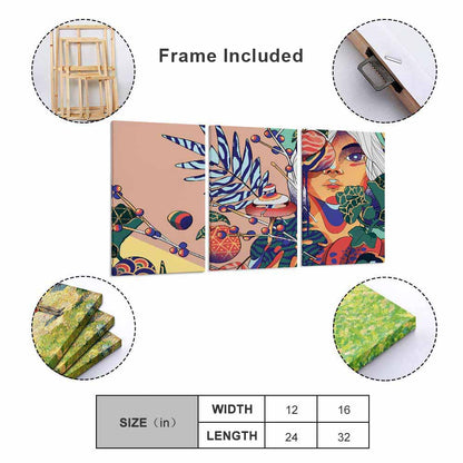 挂画—三联单图 (竖版1:2) 图文定制设计