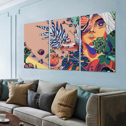 挂画—三联单图 (竖版1:2) 图文定制设计