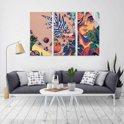 挂画—三联单图 (竖版1:2) 图文定制设计