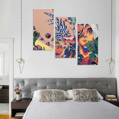 挂画—三联单图 (竖版1:2) 图文定制设计