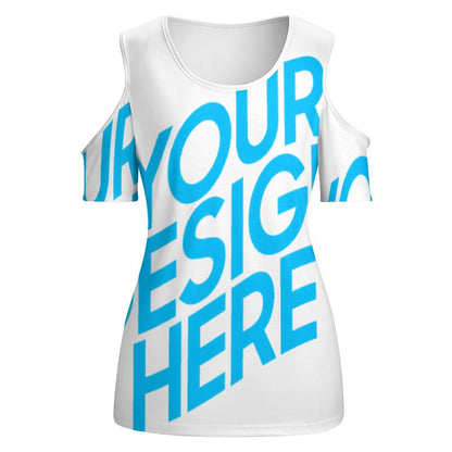 露肩U领短袖上衣 ACT (单图) 图文定制设计