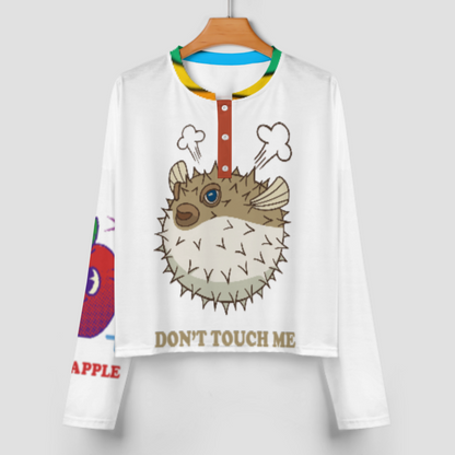 女士扣领睡衣套装203 (多图) 图文定制设计