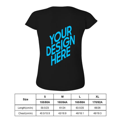 亚码吉尔丹女款T恤 (后片印制) 图文定制设计