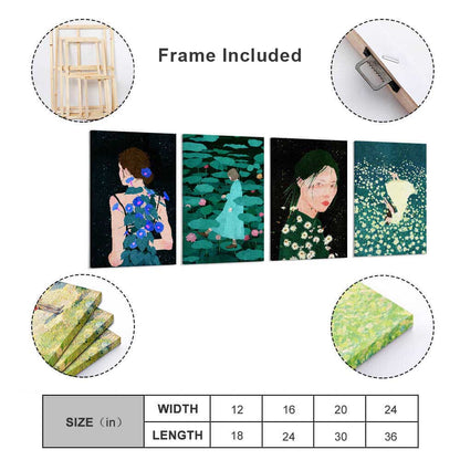 挂画—四联多图 (竖版2:3) 图文定制设计