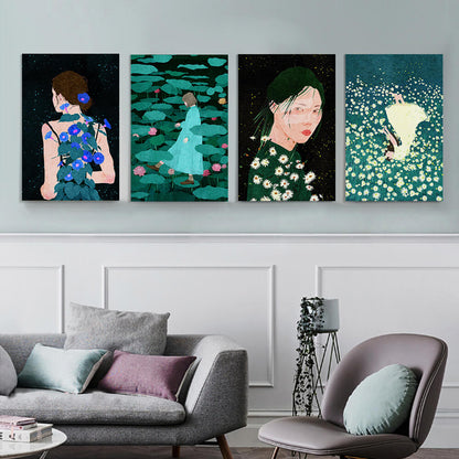 挂画—四联多图 (竖版2:3) 图文定制设计