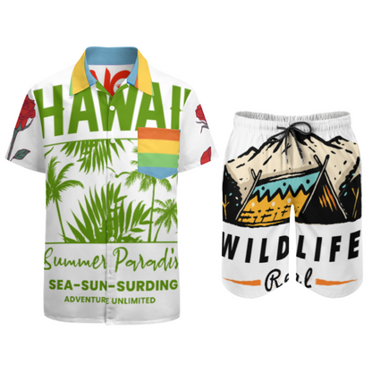 休闲沙滩套装 (多图) 图文定制设计