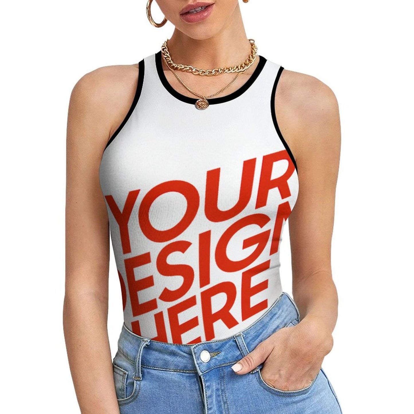 女士无袖背心NZ106 (多图) 图文定制设计