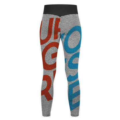 蜂巢纹瑜伽长裤YJ050 (多图) 图文定制设计