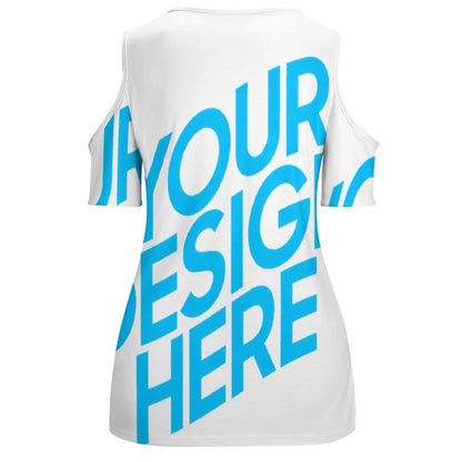 露肩U领短袖上衣 ACT (单图) 图文定制设计