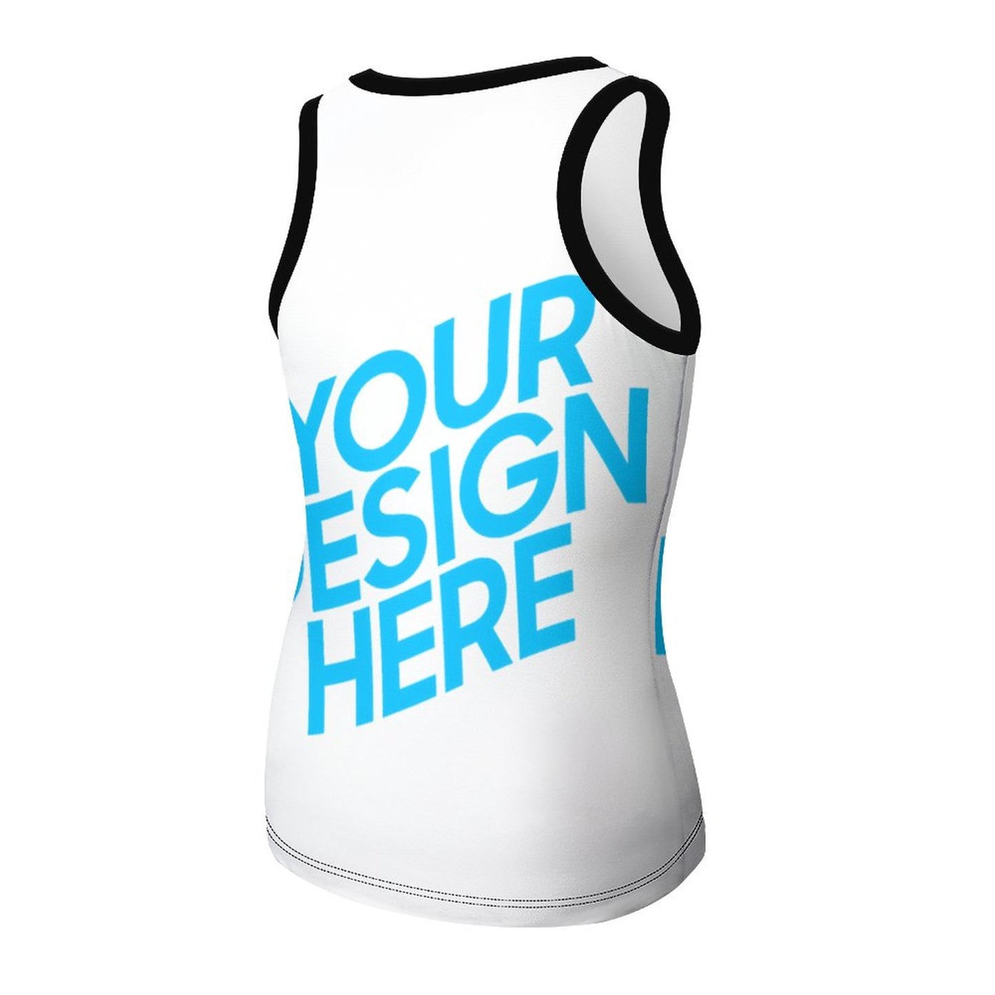 女士无袖背心NZ106 (单图) 图文定制设计