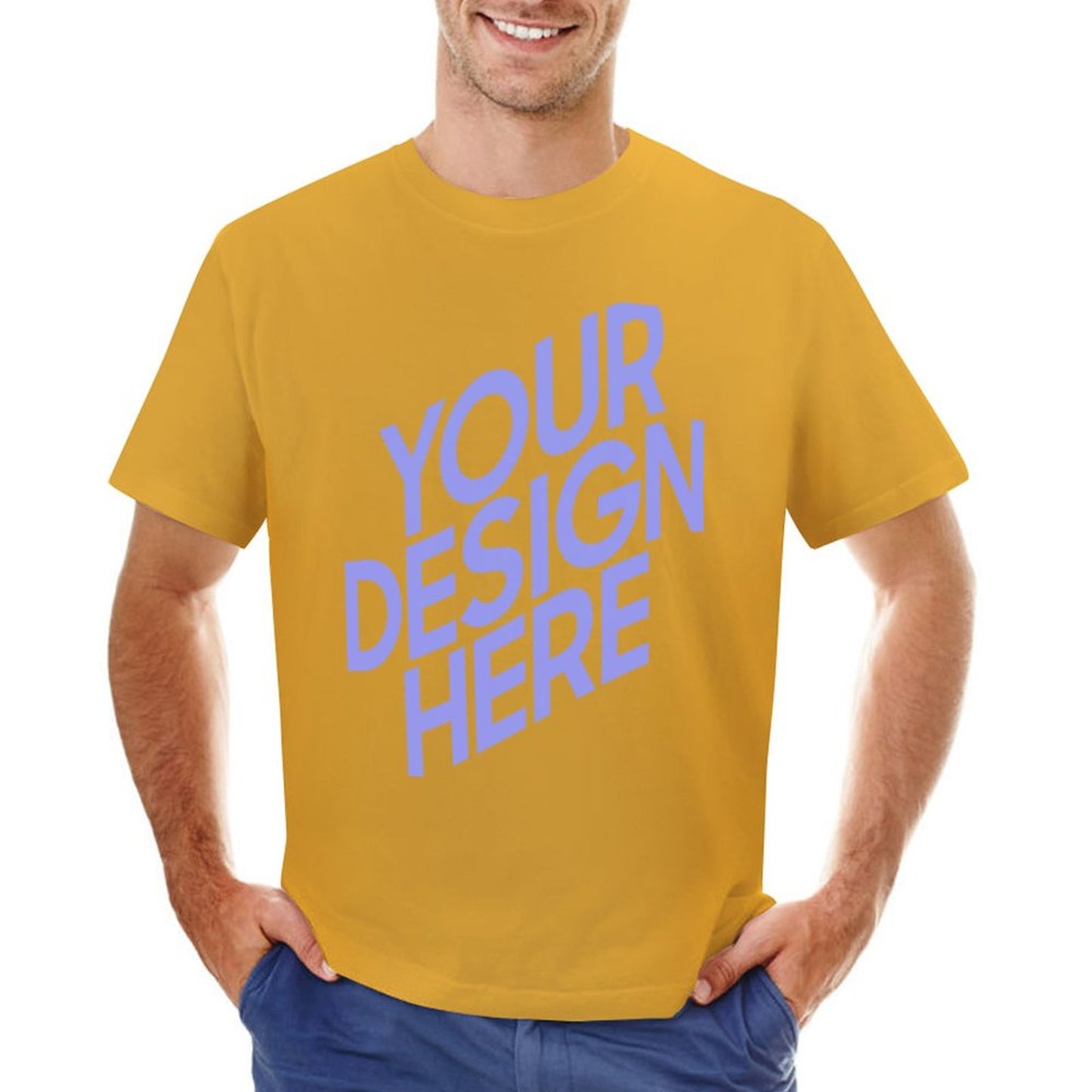 高清精品亚码吉尔丹男款T恤 (正面印制) 图文定制设计