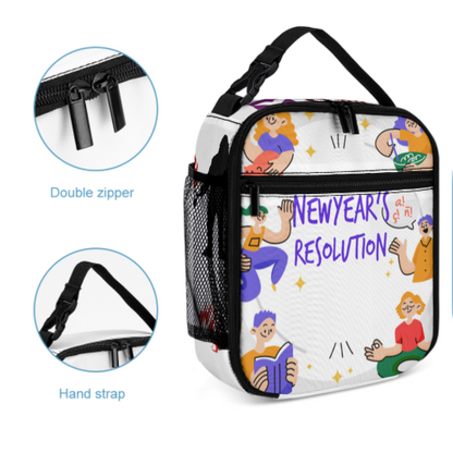 便携式保温午餐袋 (多面不同图) 图文定制设计