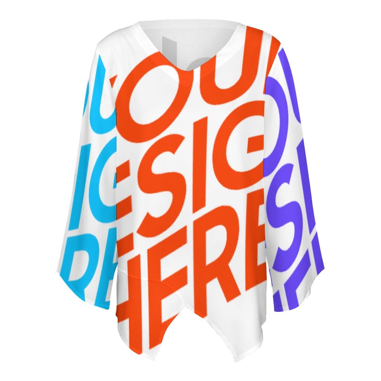 休闲宽松雪纺长袖上衣1L (多图) 图文定制设计