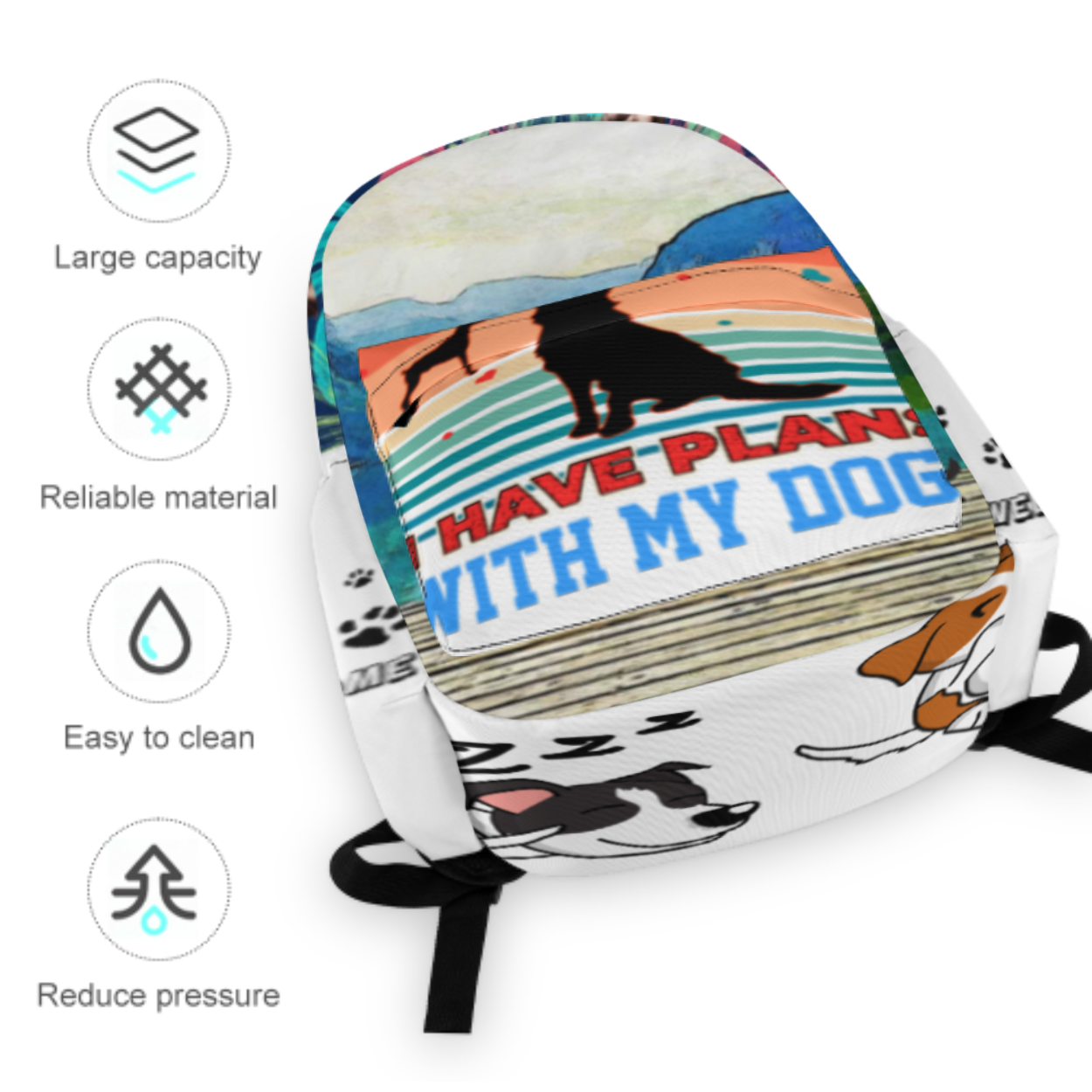 半印书包图文定制设计 (多面不同图)