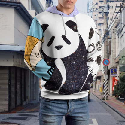 双层帽全印成人卫衣 (男女通用款) 图文定制设计