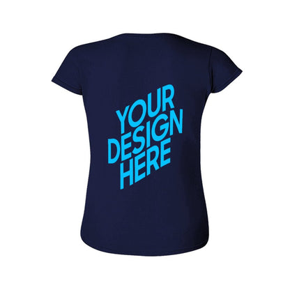 亚码吉尔丹女款T恤 (后片印制) 图文定制设计