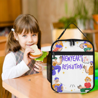 便携式保温午餐袋 (多面不同图) 图文定制设计