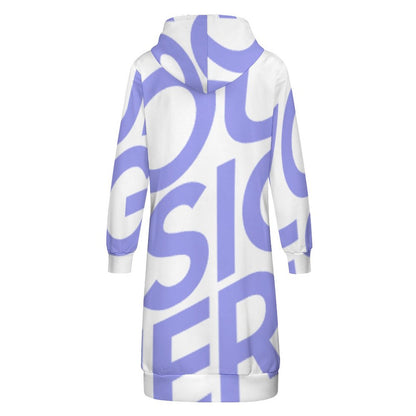 长款连帽长袖卫衣SDS002 (单图) 图文定制设计