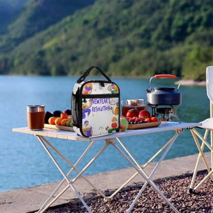 便携式保温午餐袋 (多面不同图) 图文定制设计