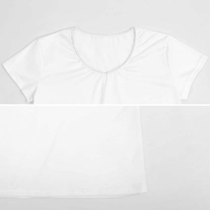 女式V领短袖T恤VT (多图) 图文定制设计