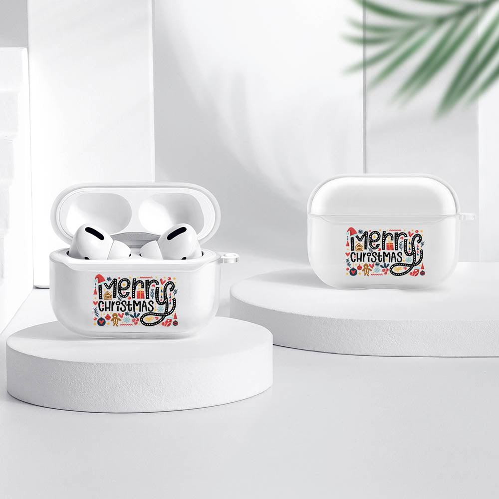 苹果Airpods Pro蓝牙耳机套 (透明) 图文定制设计