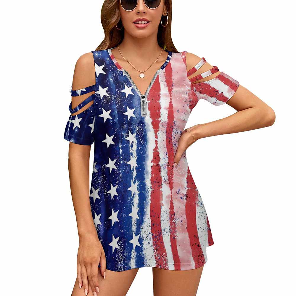 BE拉链露肩上衣 (单图) 图文定制设计