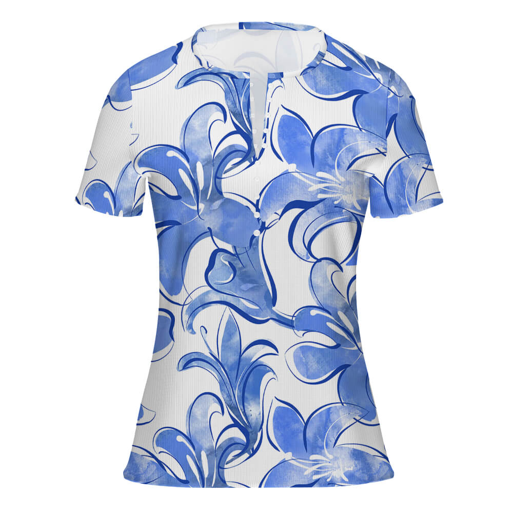 MLTW20337五粒扣短袖图文定制设计