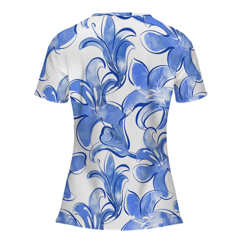 MLTW20337五粒扣短袖图文定制设计