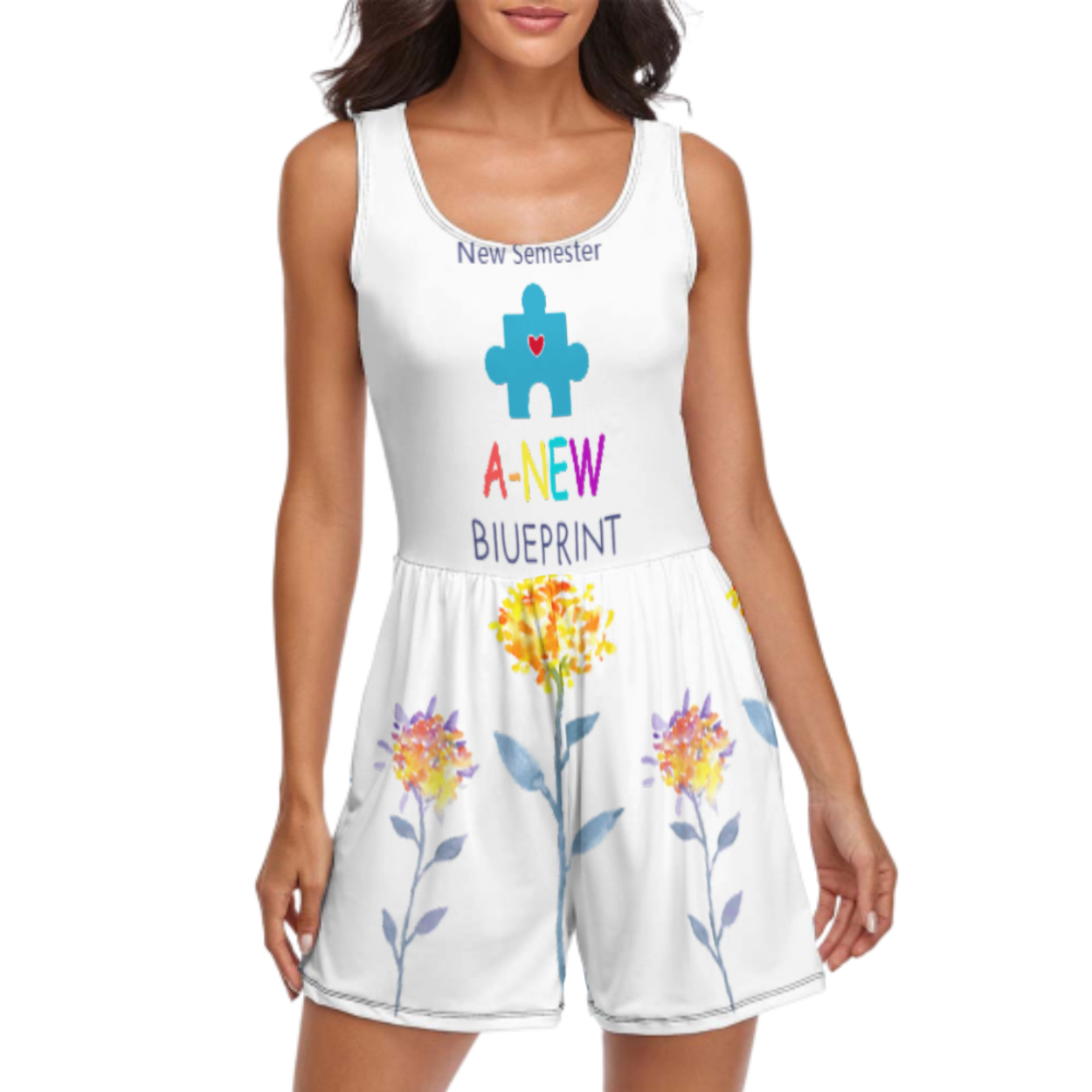 女款连体家居服QZ6055 (多图) 图文定制设计