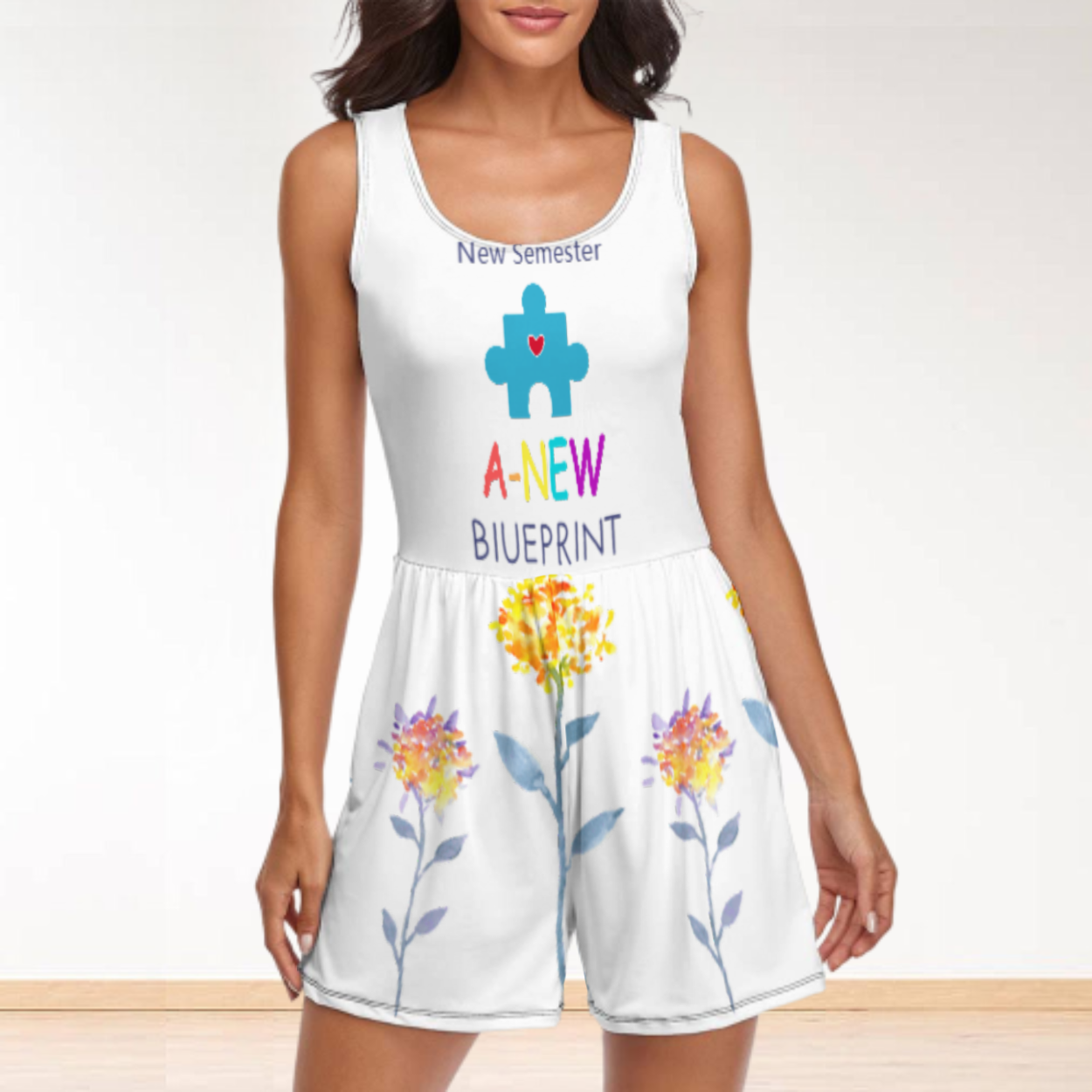 女款连体家居服QZ6055 (多图) 图文定制设计