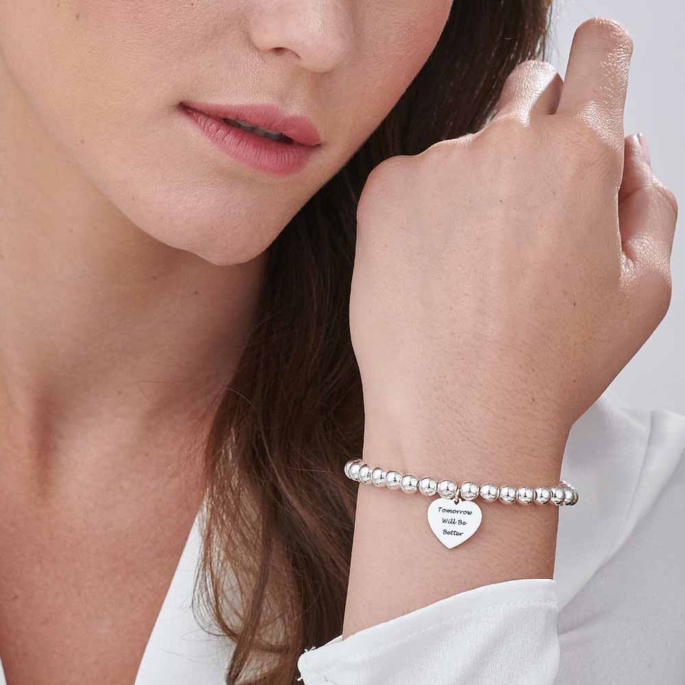 心形手链S0018图文定制设计