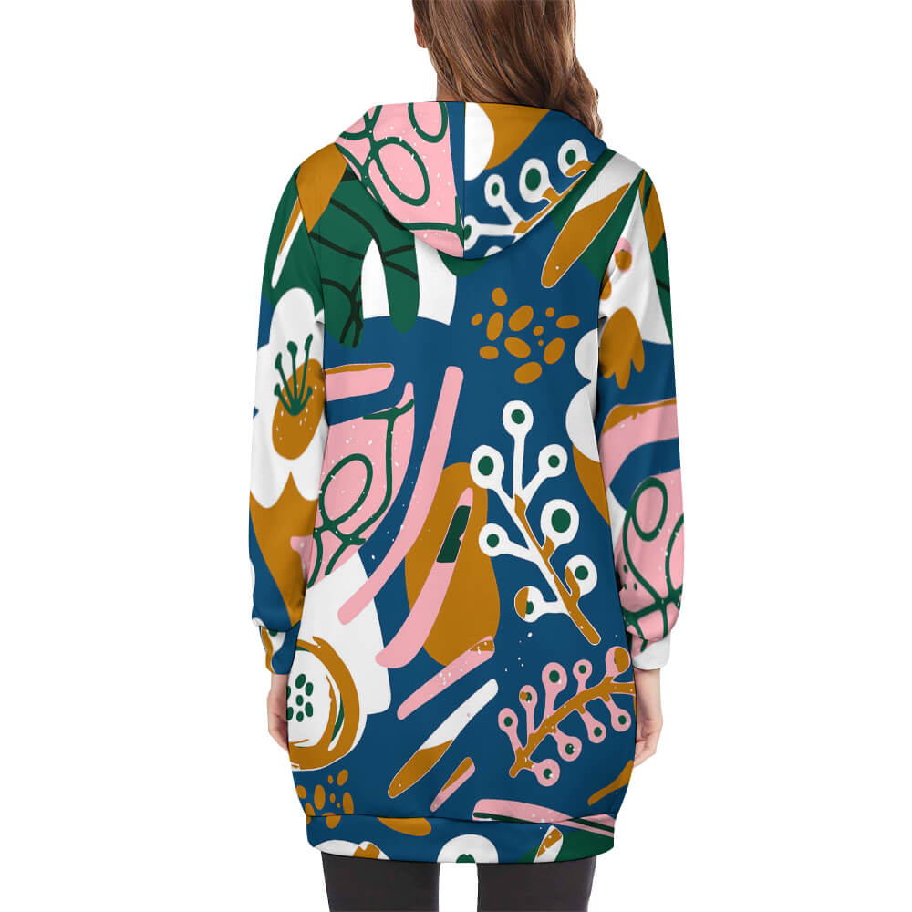 长款连帽长袖卫衣SDS002 (单图) 图文定制设计