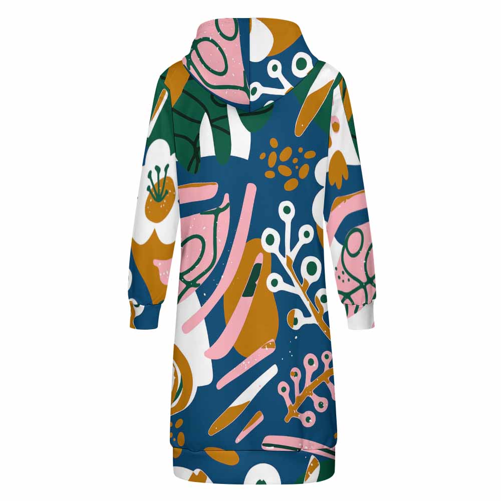 长款连帽长袖卫衣SDS002 (单图) 图文定制设计