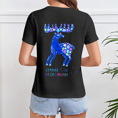 亚码吉尔丹女款T恤 (后片印制) 图文定制设计