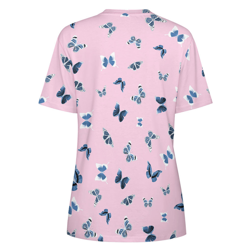 全印纯棉女款T恤ay001 (单图) 图文定制设计