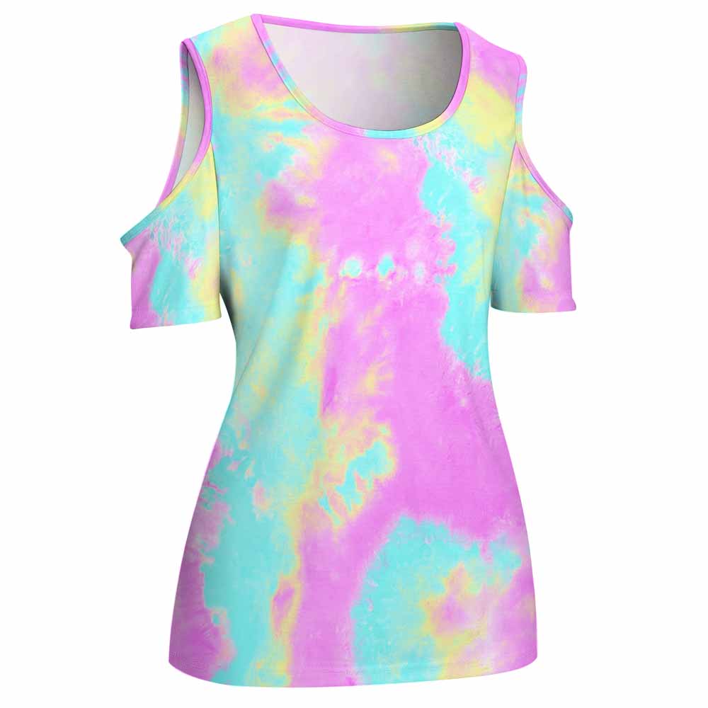 露肩U领短袖上衣 ACT (单图) 图文定制设计