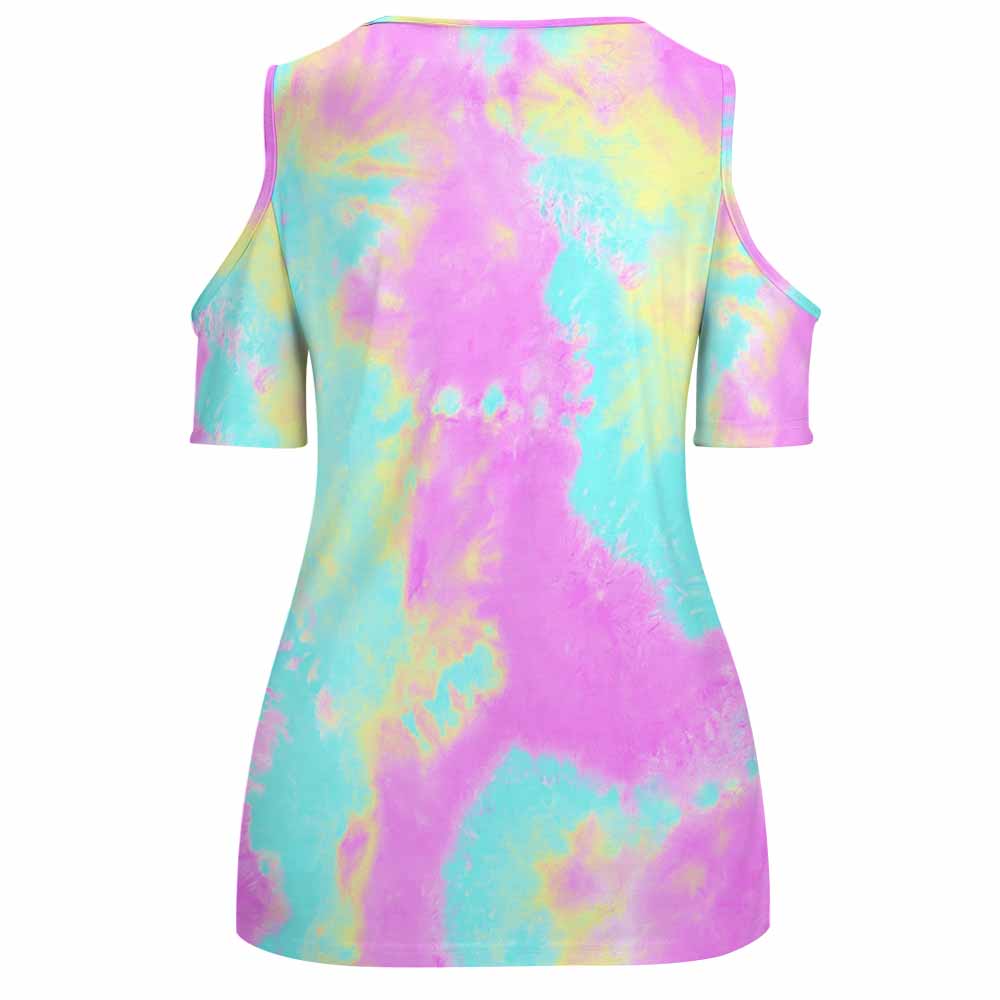 露肩U领短袖上衣 ACT (单图) 图文定制设计