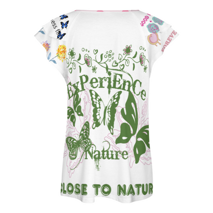 荷叶边短袖V领T恤BUT (多图) 图文定制设计