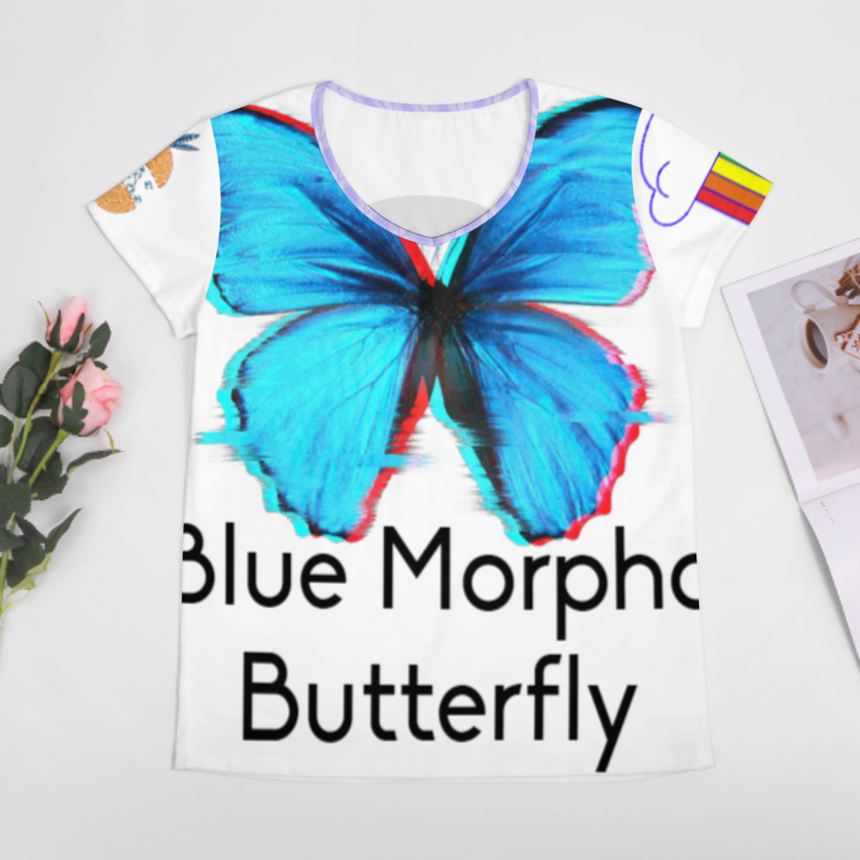 女式V领短袖T恤VT (多图) 图文定制设计