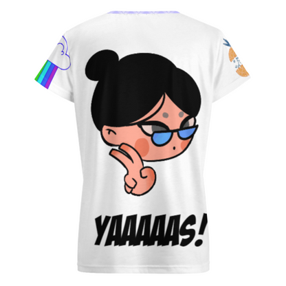 女式V领短袖T恤VT (多图) 图文定制设计